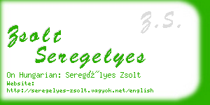 zsolt seregelyes business card